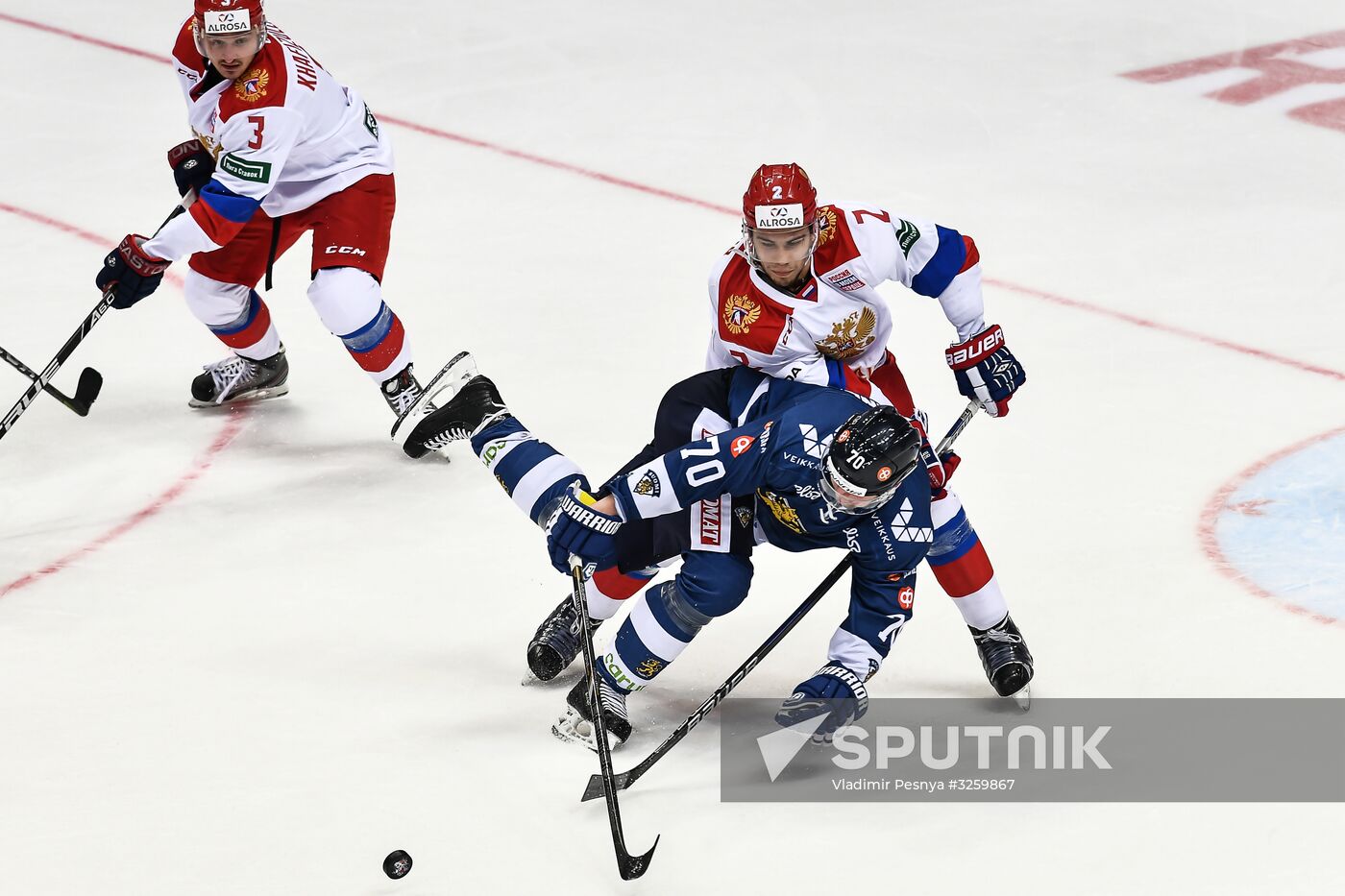 Ice hockey. Channel One Cup. Russia vs. Finland