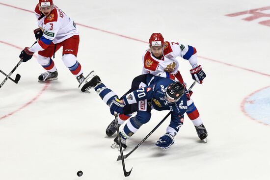 Ice hockey. Channel One Cup. Russia vs. Finland