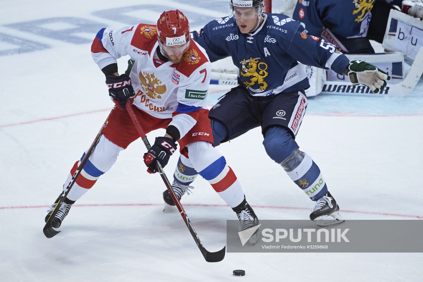 Ice hockey. Channel One Cup. Russia vs. Finland