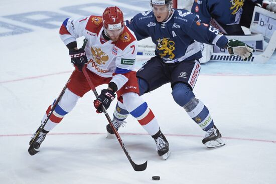Ice hockey. Channel One Cup. Russia vs. Finland