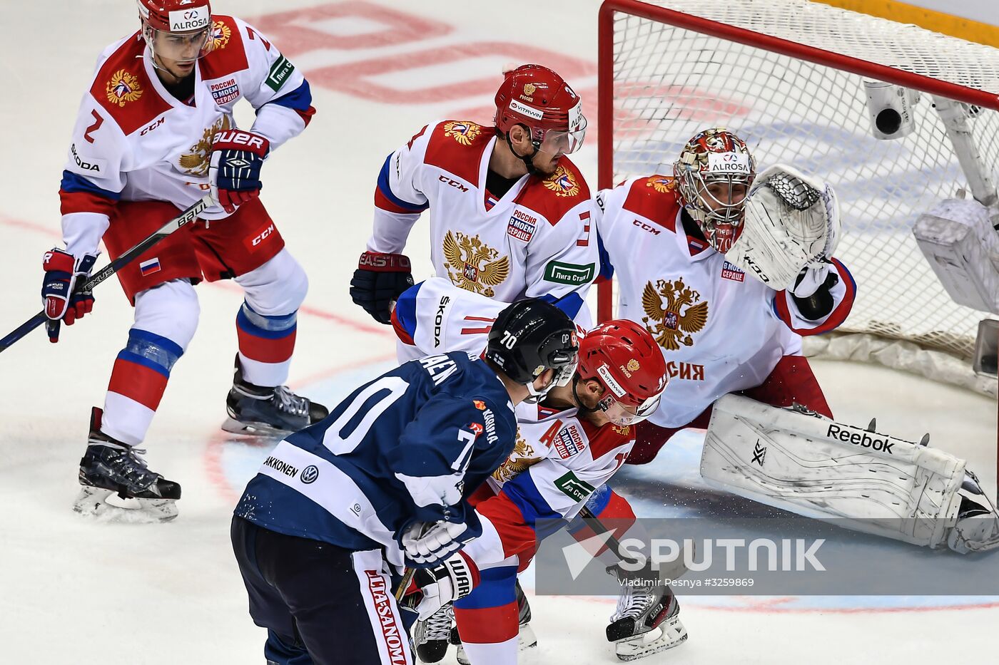 Ice hockey. Channel One Cup. Russia vs. Finland