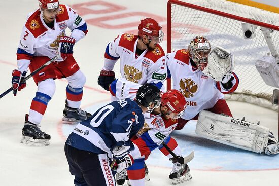 Ice hockey. Channel One Cup. Russia vs. Finland