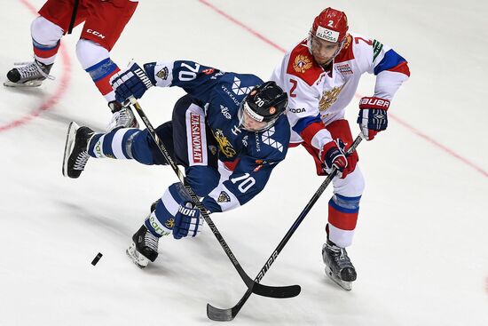 Ice hockey. Channel One Cup. Russia vs. Finland