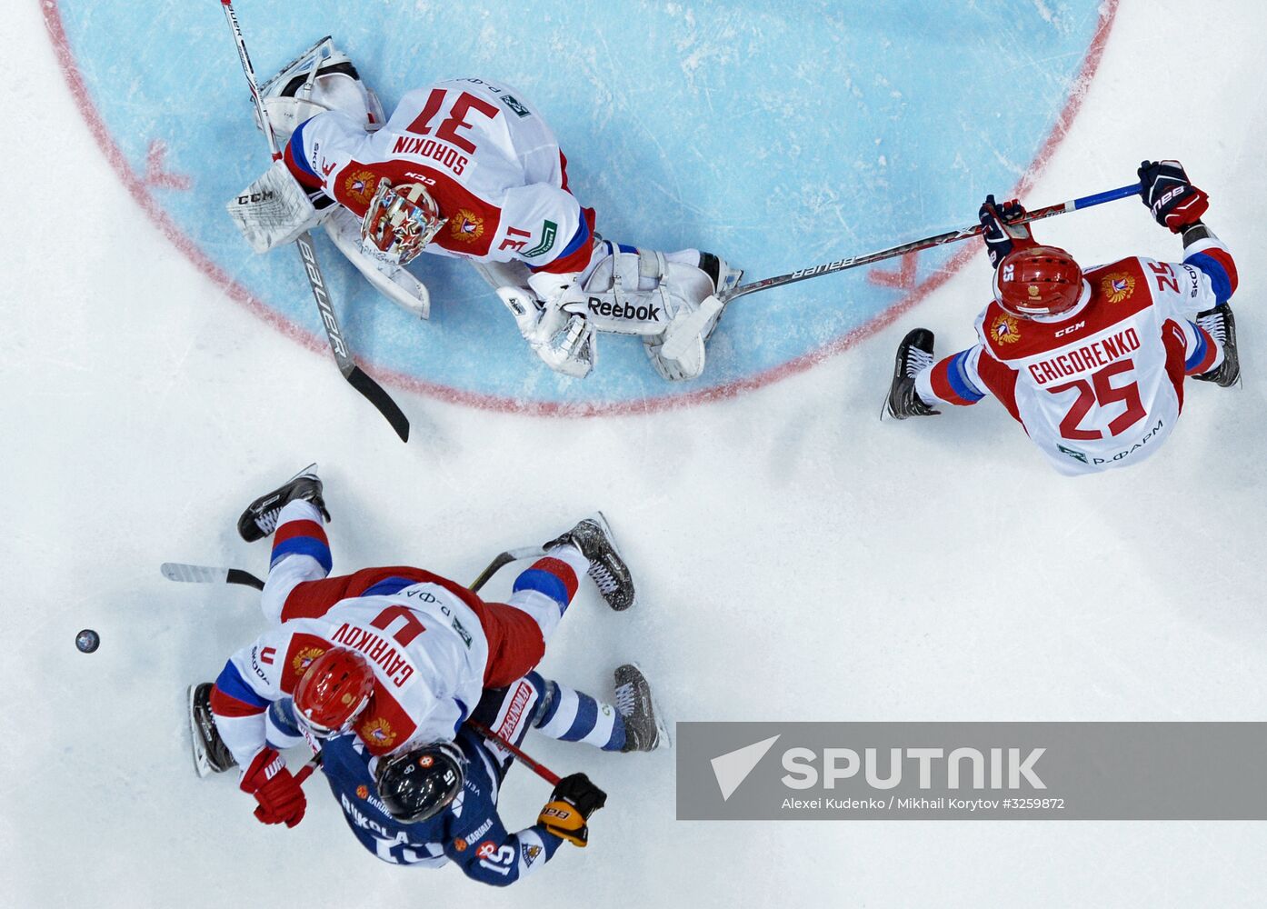 Ice hockey. Channel One Cup. Russia vs. Finland