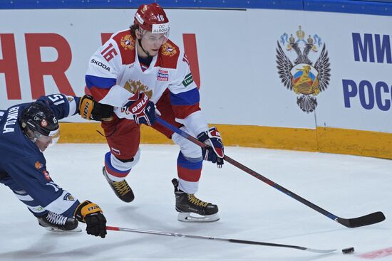 Ice hockey. Channel One Cup. Russia vs. Finland