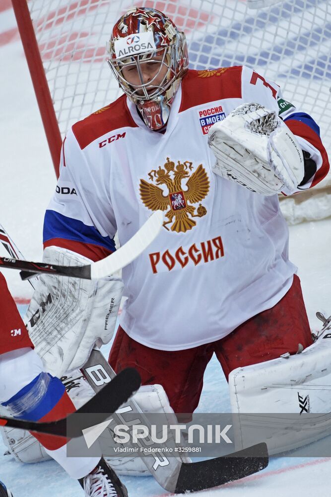 Ice hockey. Channel One Cup. Russia vs. Finland
