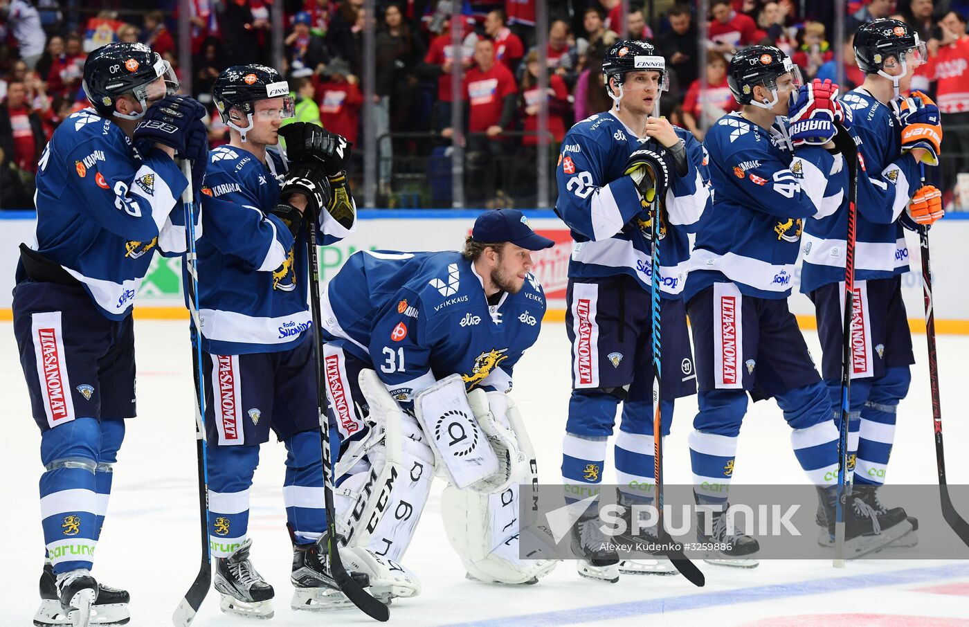 Ice hockey. Channel One Cup. Russia vs. Finland