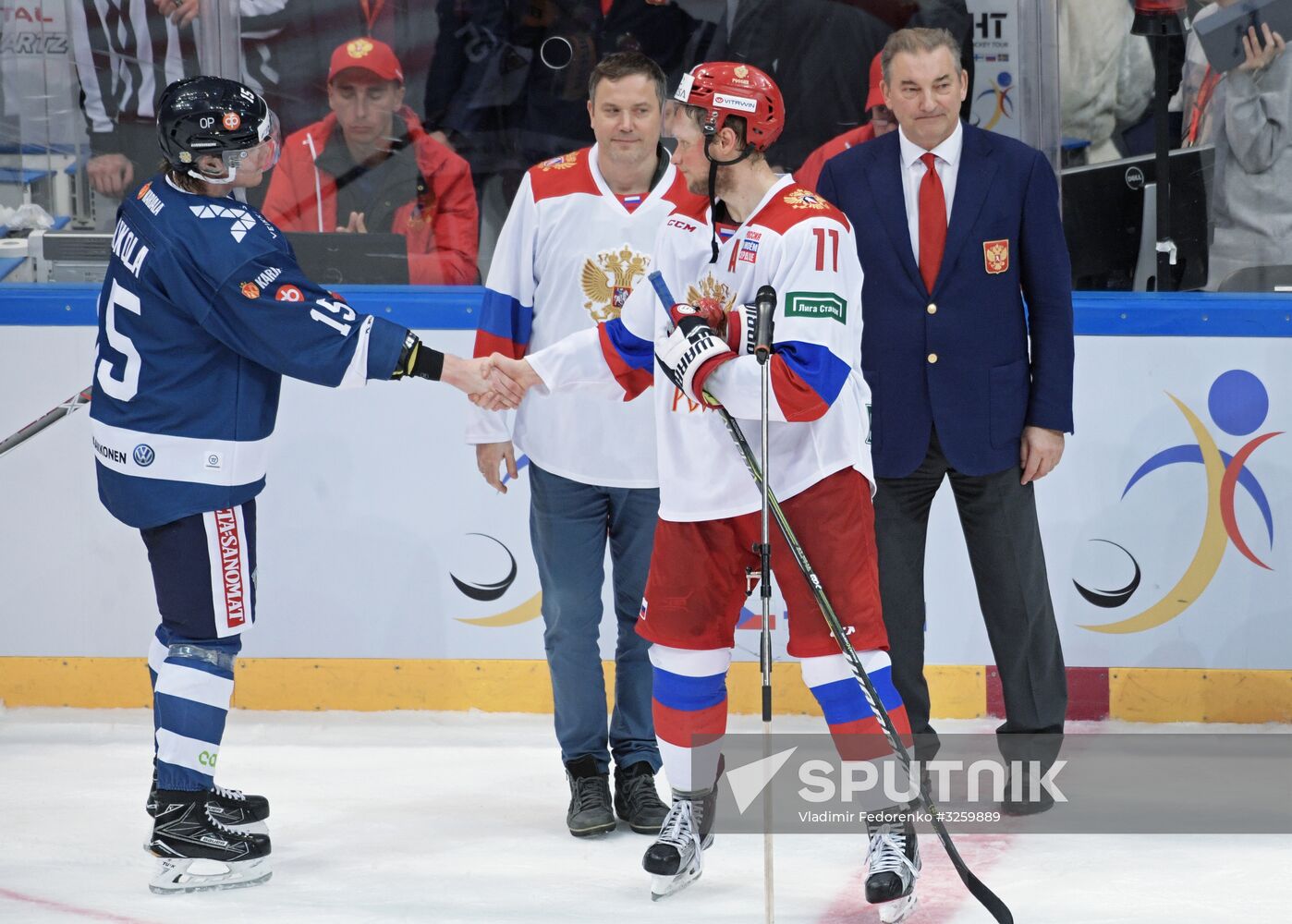 Ice hockey. Channel One Cup. Russia vs. Finland