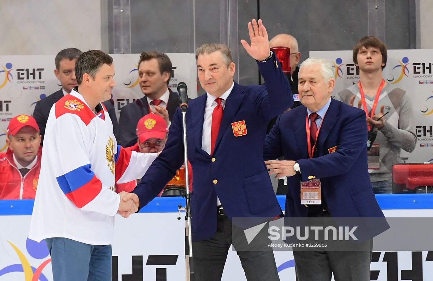 Ice hockey. Channel One Cup. Russia vs. Finland