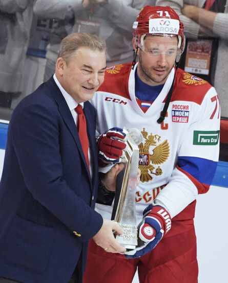 Ice hockey. Channel One Cup. Russia vs. Finland