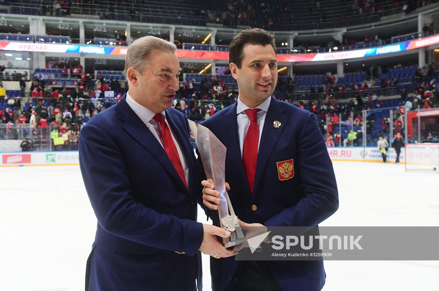 Ice hockey. Channel One Cup. Russia vs. Finland