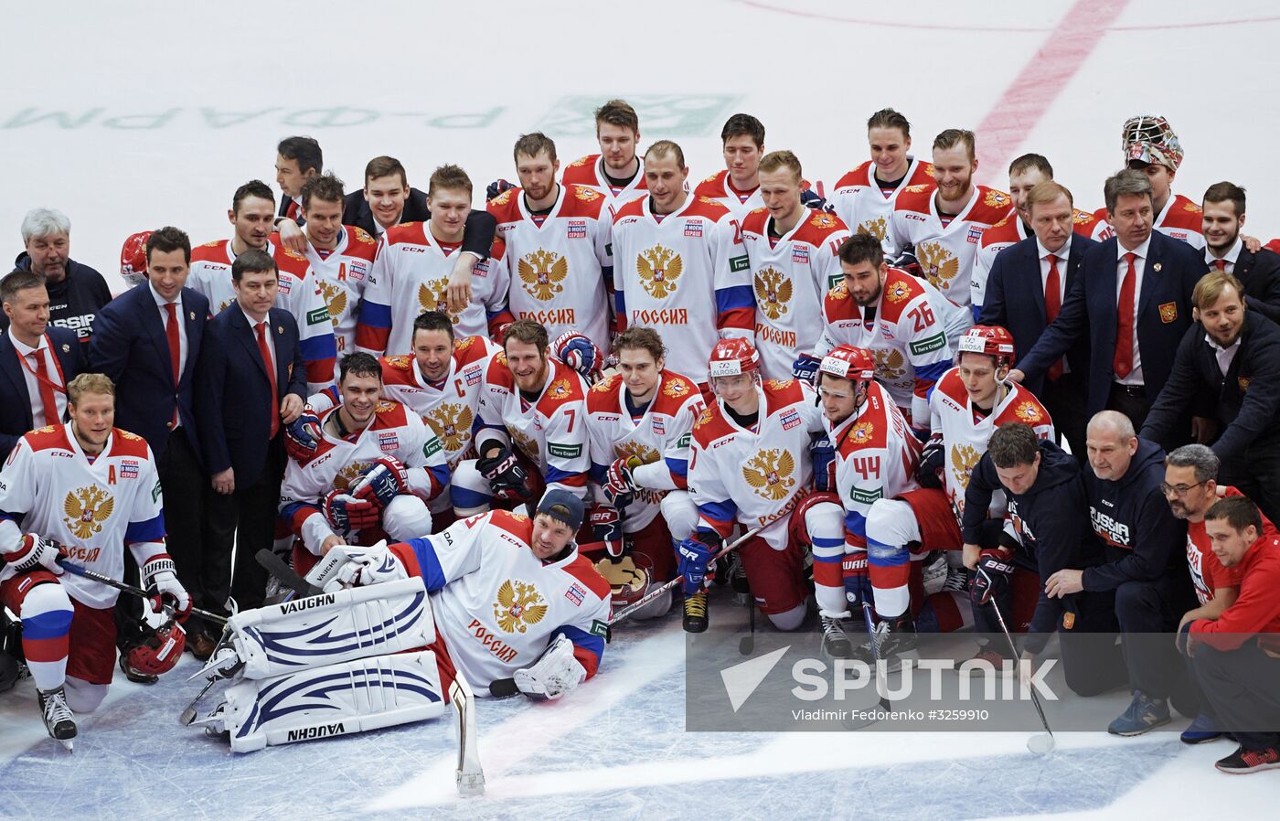 Ice hockey. Channel One Cup. Russia vs. Finland