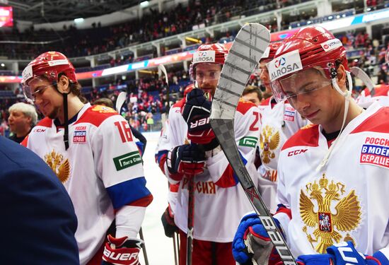 Ice hockey. Channel One Cup. Sweden vs. Czech Republic