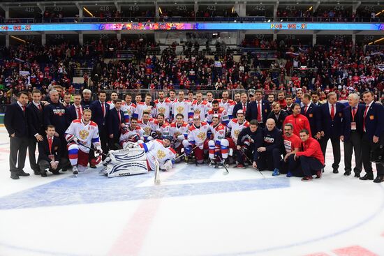 Ice hockey. Channel One Cup. Russia vs. Finland