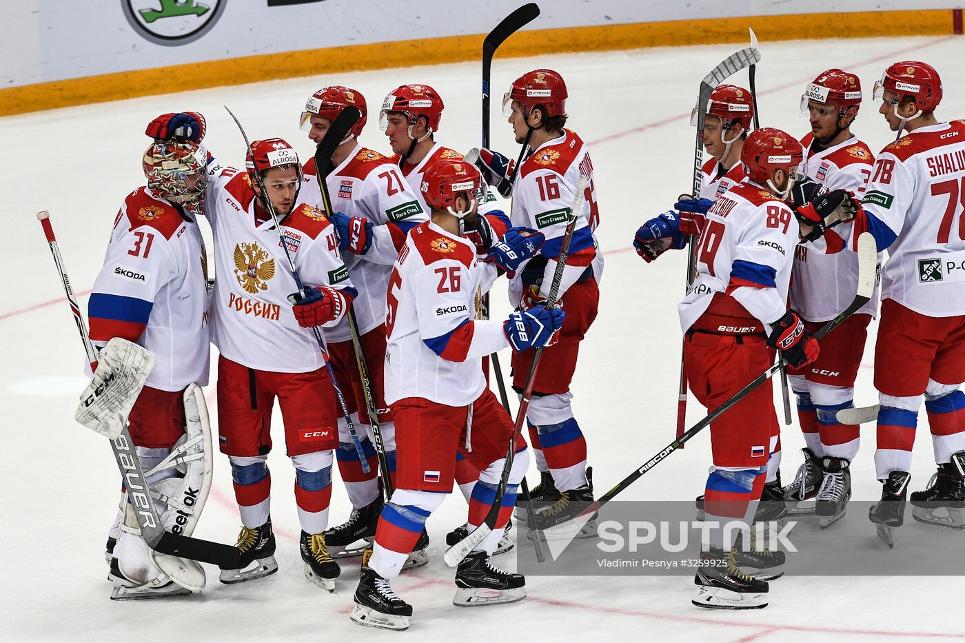 Ice hockey. Channel One Cup. Russia vs. Finland