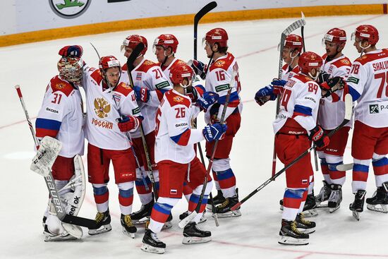 Ice hockey. Channel One Cup. Russia vs. Finland