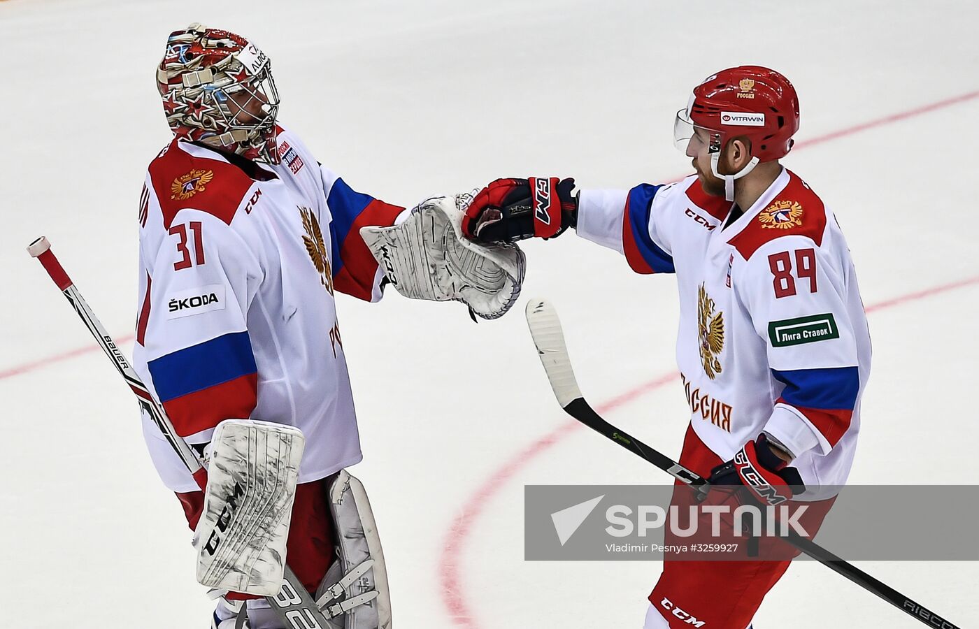 Ice hockey. Channel One Cup. Russia vs. Finland