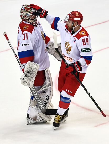 Ice hockey. Channel One Cup. Russia vs. Finland