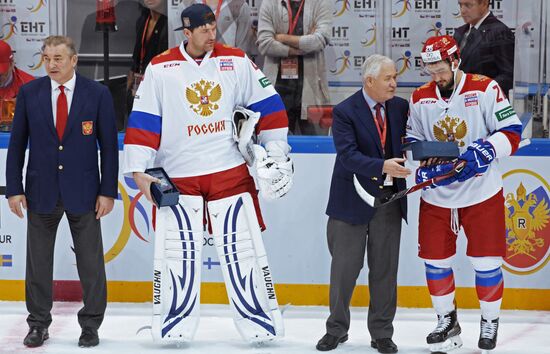 Ice hockey. Channel One Cup. Russia vs. Finland