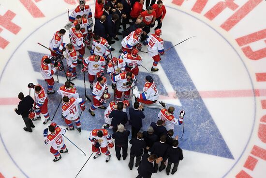 Ice hockey. Channel One Cup. Russia vs. Finland