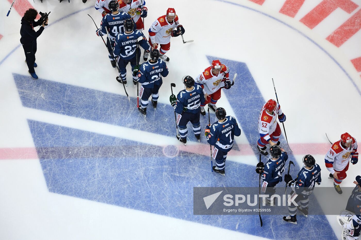 Ice hockey. Channel One Cup. Russia vs. Finland