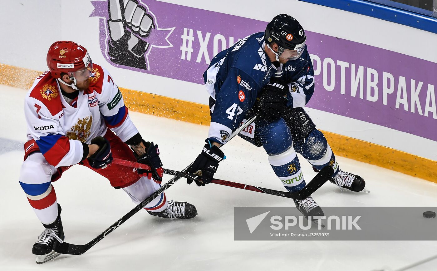 Hockey. Channel One Cup. Russia vs. Finland