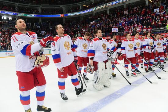Hockey. Channel One Cup. Russia vs. Finland