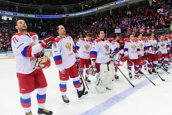 Hockey. Channel One Cup. Russia vs. Finland