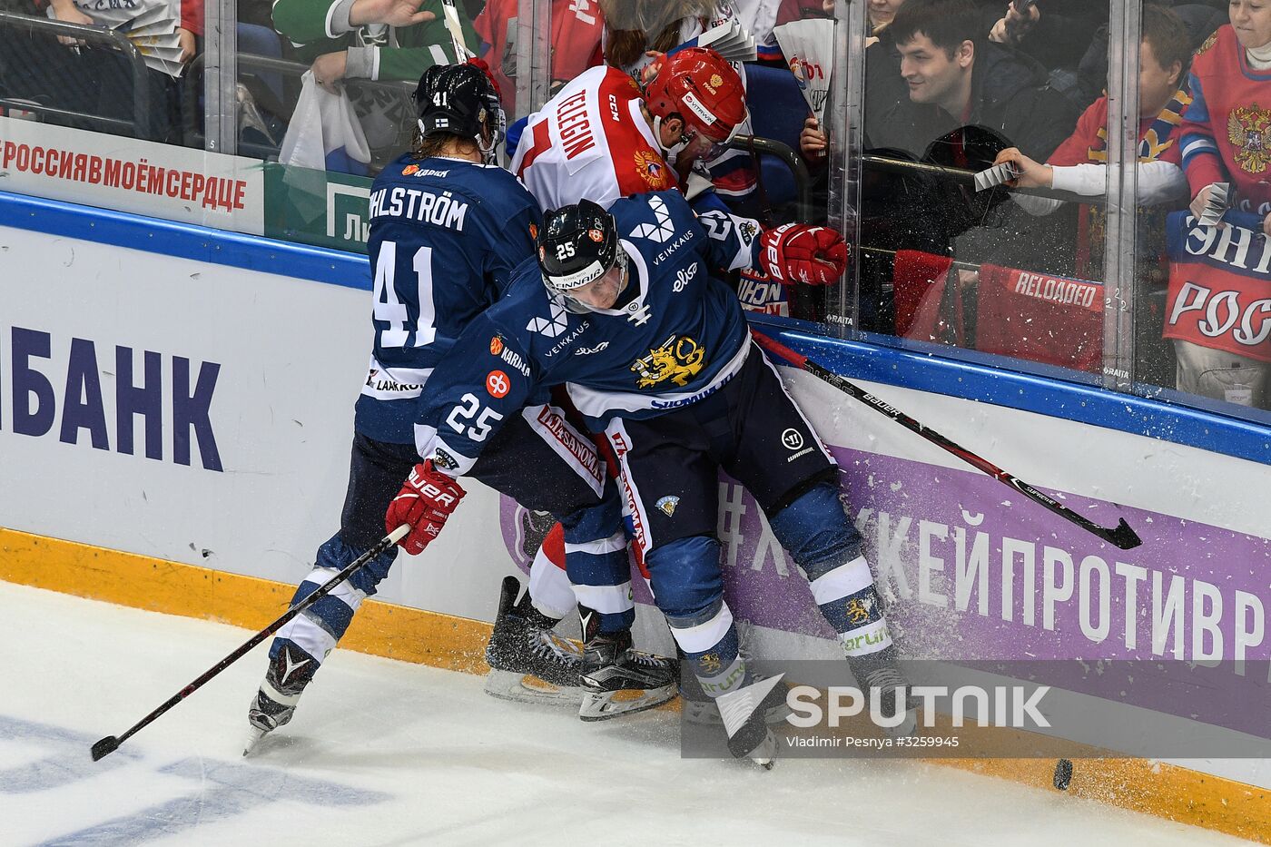 Hockey. Channel One Cup. Russia vs. Finland