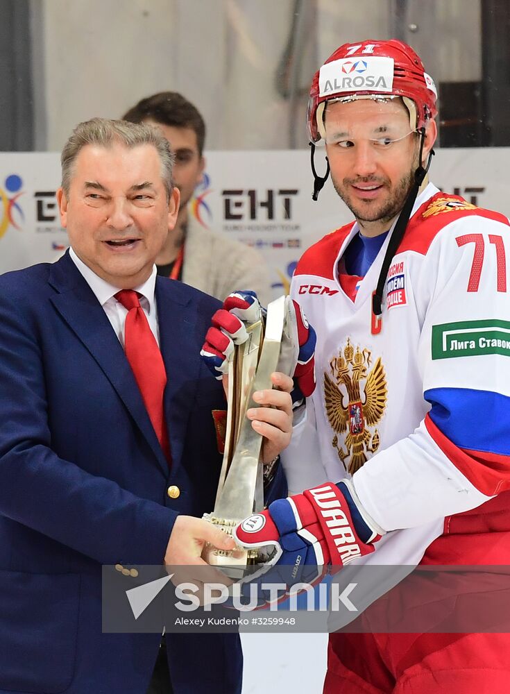 Hockey. Channel One Cup. Russia vs. Finland