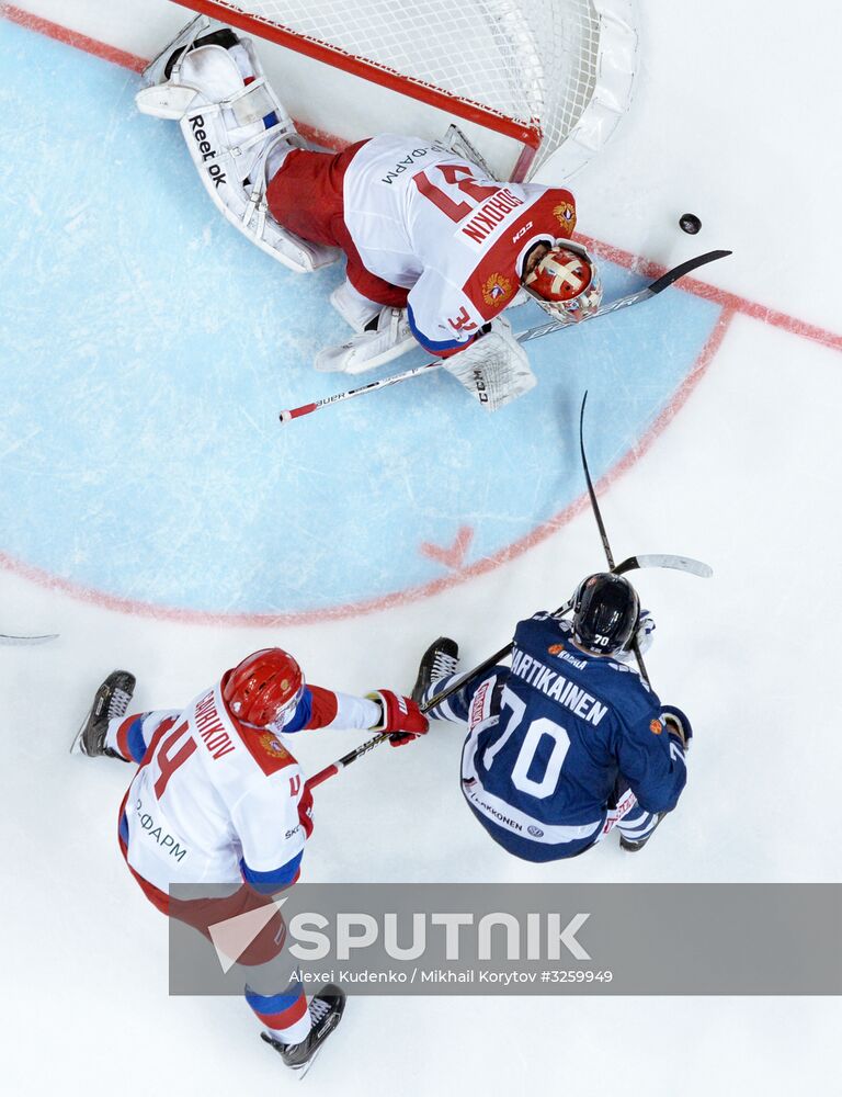 Ice hockey. Channel One Cup. Russia vs. Finland