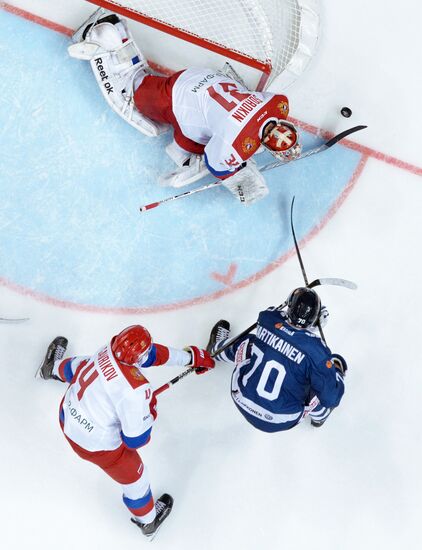 Ice hockey. Channel One Cup. Russia vs. Finland