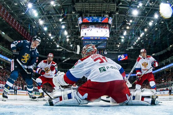 Ice hockey. Channel One Cup. Russia vs. Finland