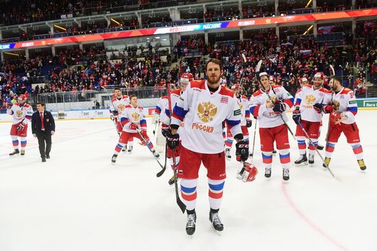 Ice hockey. Channel One Cup. Sweden vs. Czech Republic