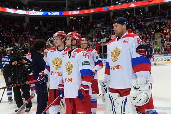 Hockey. Channel One Cup. Russia vs. Finland