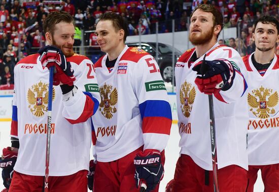 Ice hockey. Channel One Cup. Russia vs. Finland