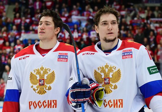 Ice hockey. Channel One Cup. Russia vs. Finland