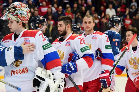 Ice hockey. Channel One Cup. Russia vs. Finland
