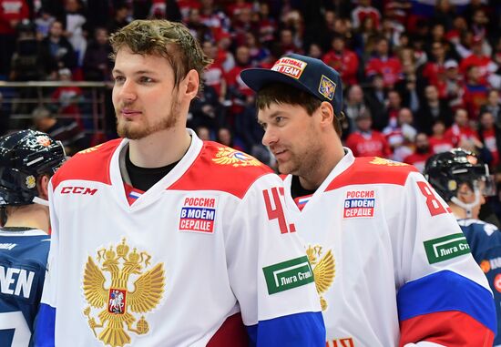 Ice hockey. Channel One Cup. Russia vs. Finland