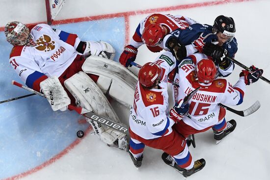 Ice hockey. Channel One Cup. Russia vs. Finland