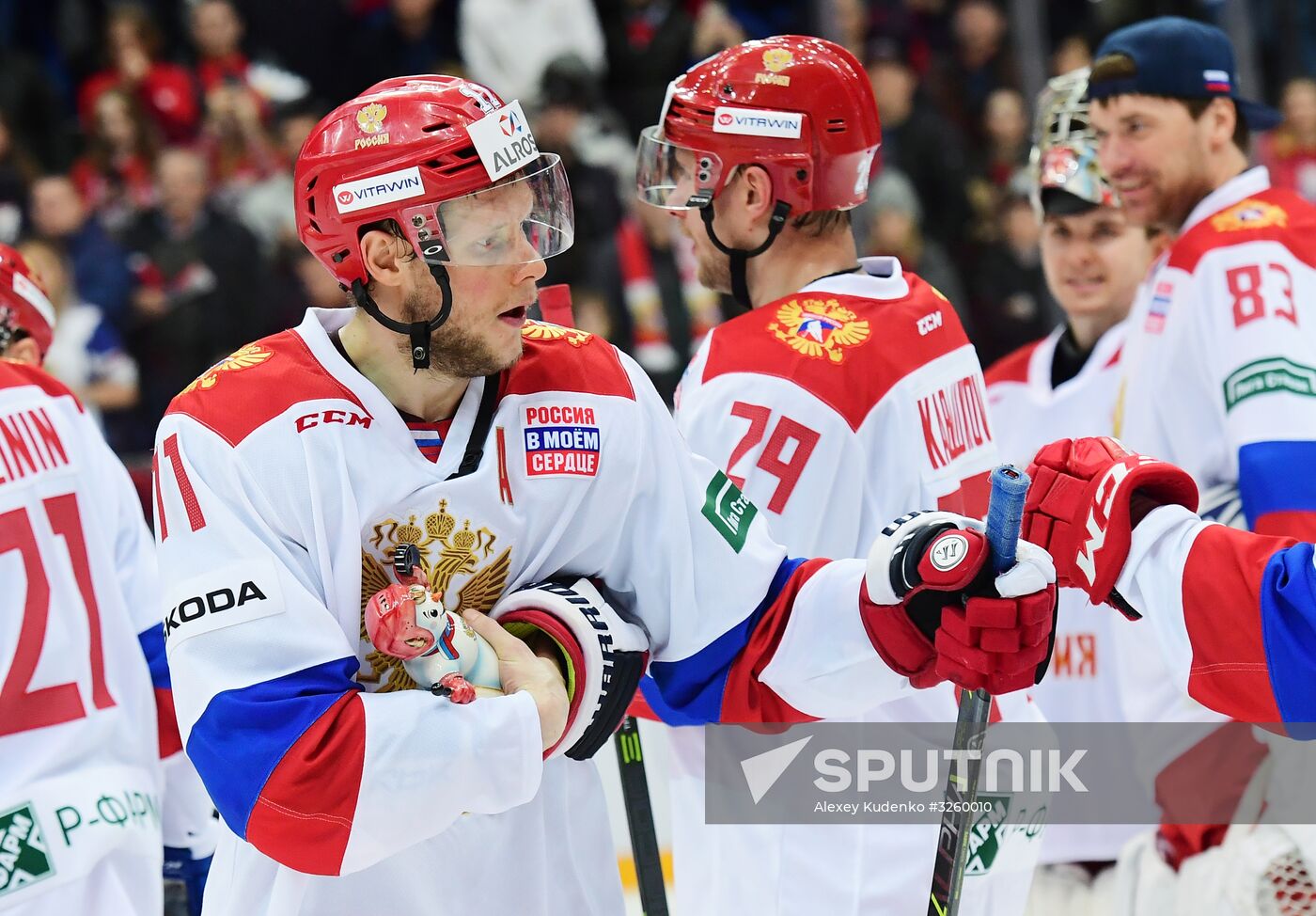 Ice hockey. Channel One Cup. Russia vs. Finland