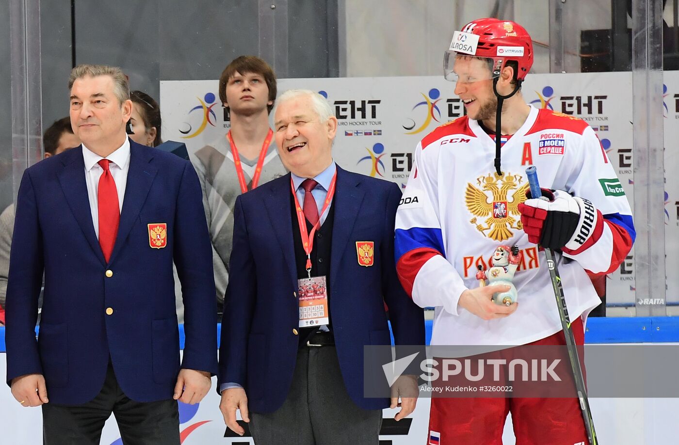 Ice hockey. Channel One Cup. Russia vs. Finland