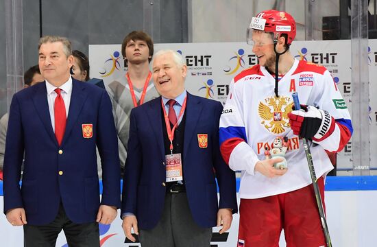 Ice hockey. Channel One Cup. Russia vs. Finland