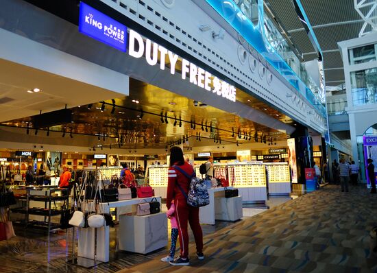 Airport on Phuket Island in Thailand