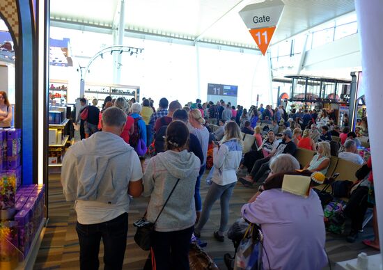 Airport on Phuket Island in Thailand
