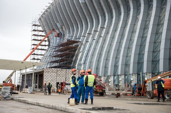 Construction of New terminal of Simferopol Airport
