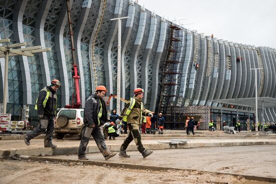 Construction of New terminal of Simferopol Airport