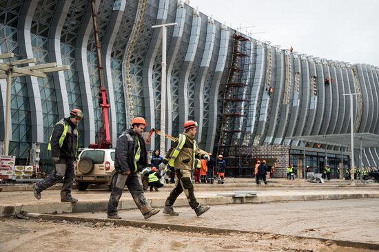 Construction of New terminal of Simferopol Airport