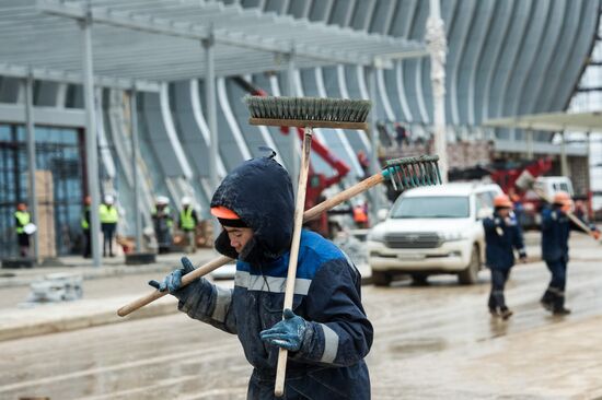 Construction of New terminal of Simferopol Airport