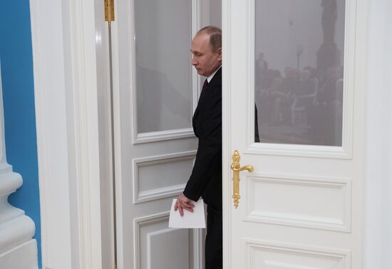 President Vladimir Putin presents human rights and charity awards